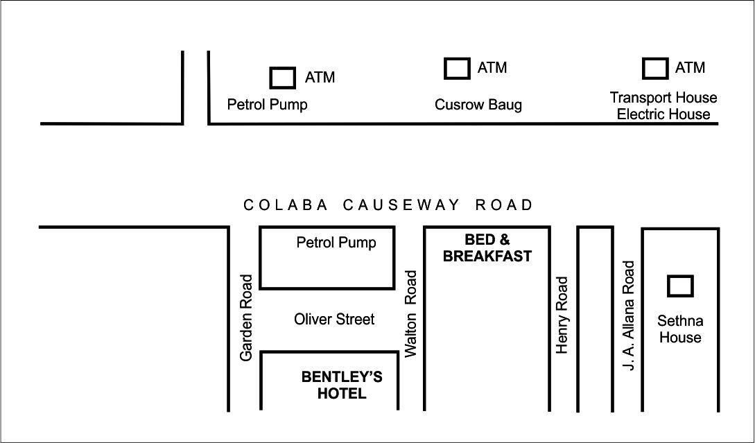 Bed And Breakfast At Colaba Bombaim Exterior foto